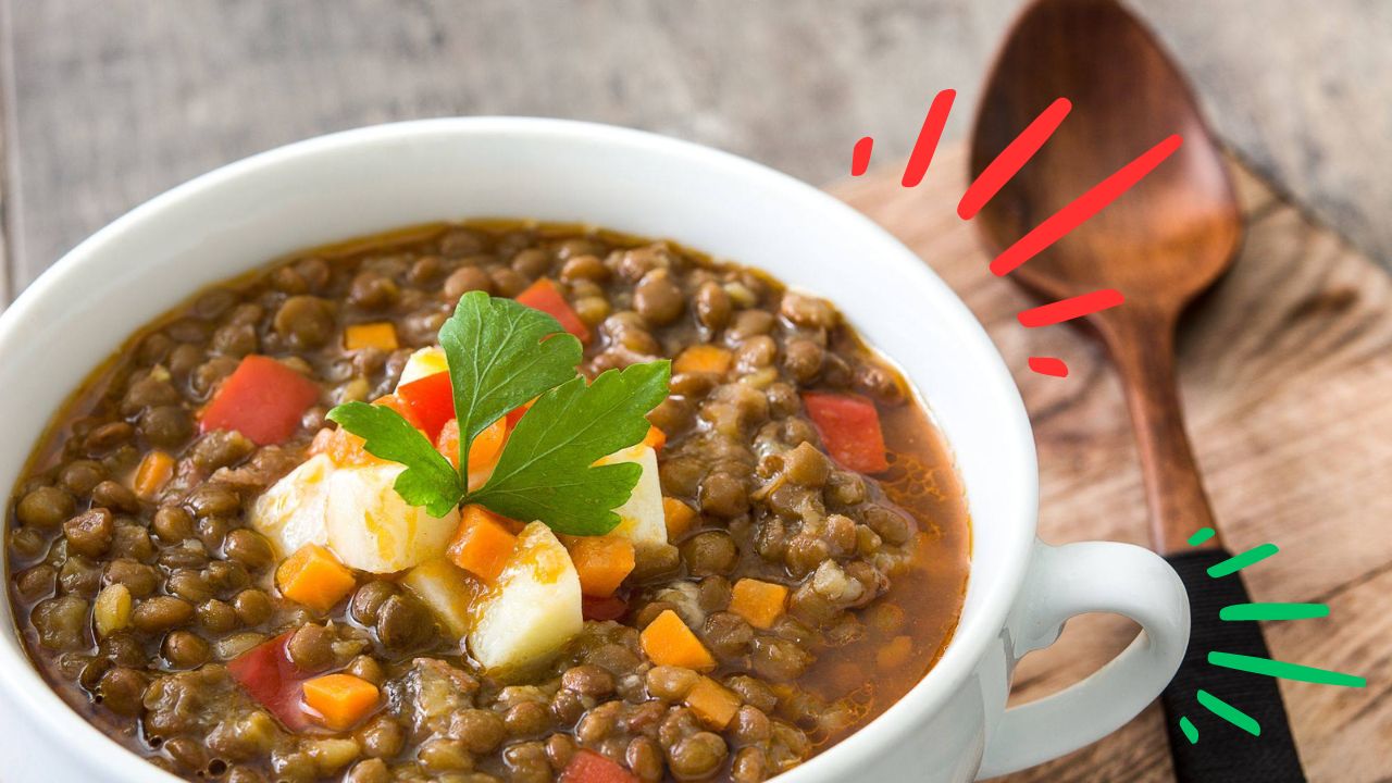 Imagen de Lentejas receta saludable, fácil y sencilla, comparte con amigos y familia de este espectacular platillo