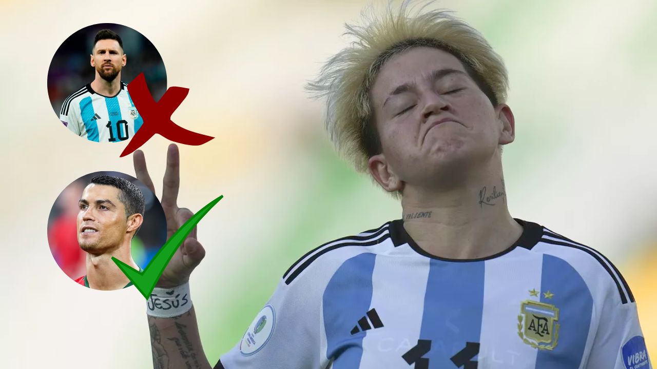Imagen de Tweets de Yamila Rodríguez, la jugadora es tildada de 'anti Messi' por tener de ídolo a Cristiano Ronaldo