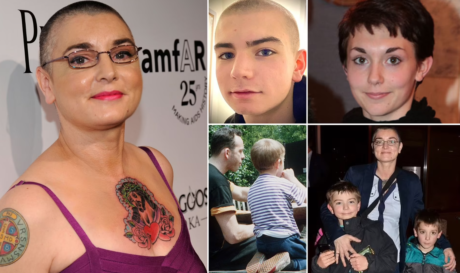 Hijos de Sinéad O'Connor. Foto: Daily Mail