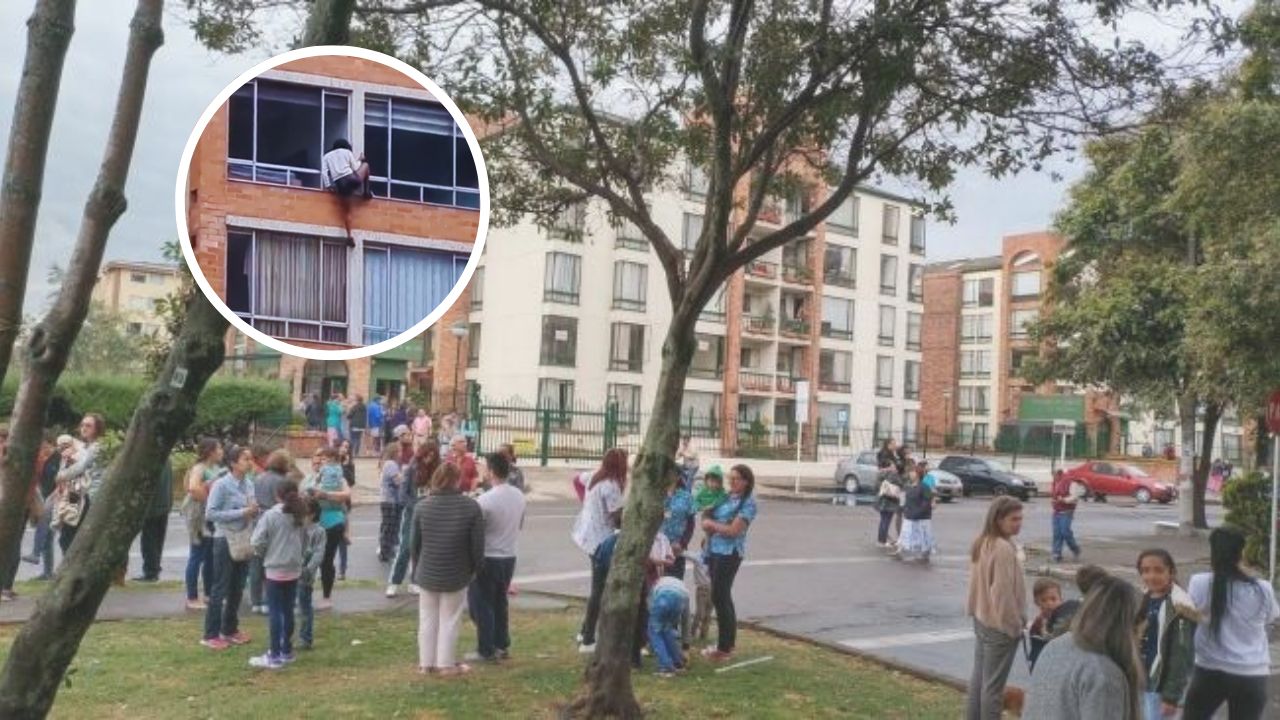 Imagen de Video señora Madelena, mujer se lanza de un edificio por temblor en Colombia