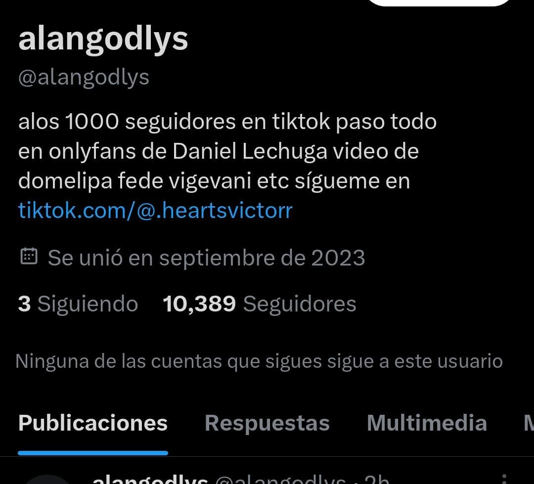 Alangodlys asegura que tiene la grabación de Daniel Lechuga. Foto X