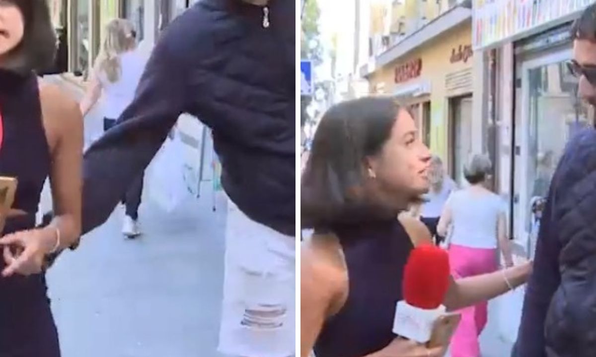 Reportera sufre agresión en vivo: hombre la tocó mientras daba un reportaje Imagen de Reportera sufre agresión en vivo: hombre la tocó mientras daba un reportaje