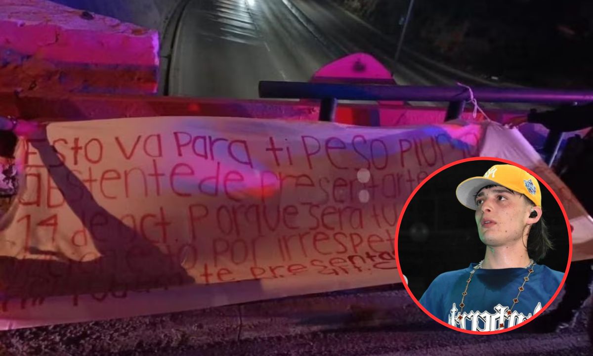 'Narcomantas' para Peso Pluma: tras supuestas amenazas del CJNG buscan cancelar concierto Imagen de 'Narcomantas' para Peso Pluma: tras supuestas amenazas del CJNG buscan cancelar concierto