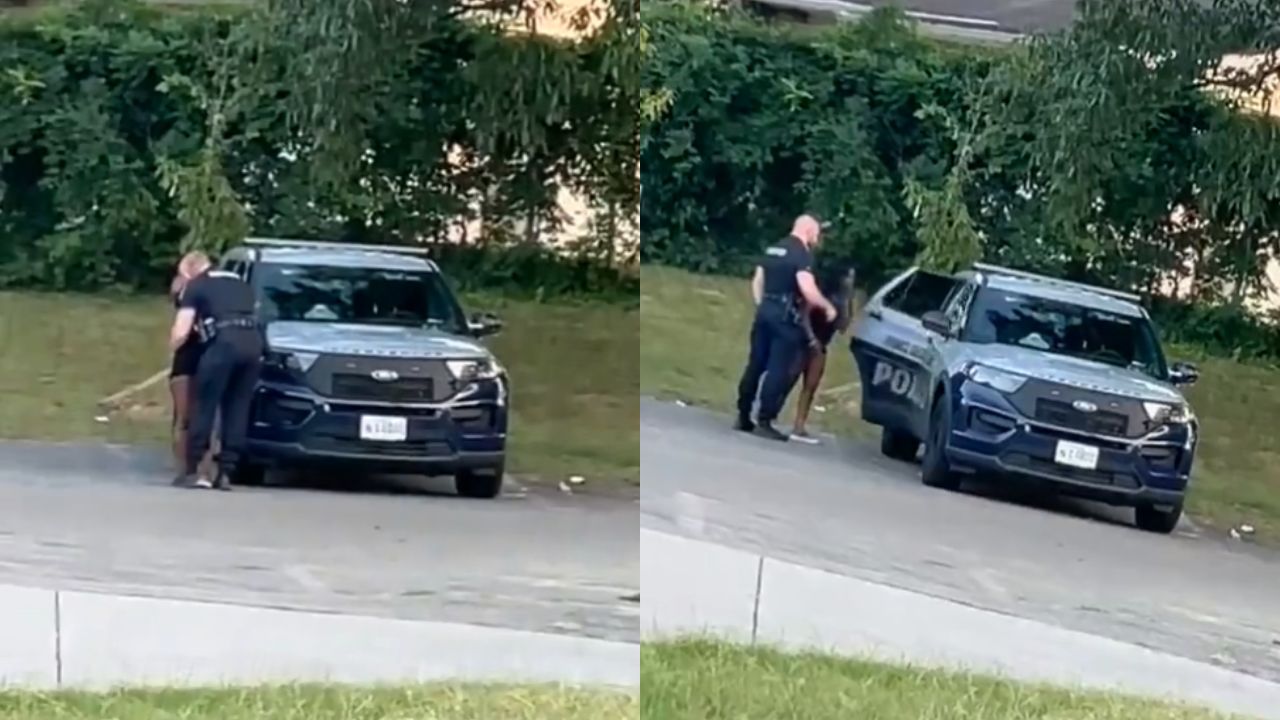 VIDEO: Policía es suspendido por subir a una mujer a su patrulla Imagen de VIDEO: Policía es suspendido por subir a una mujer a su patrulla