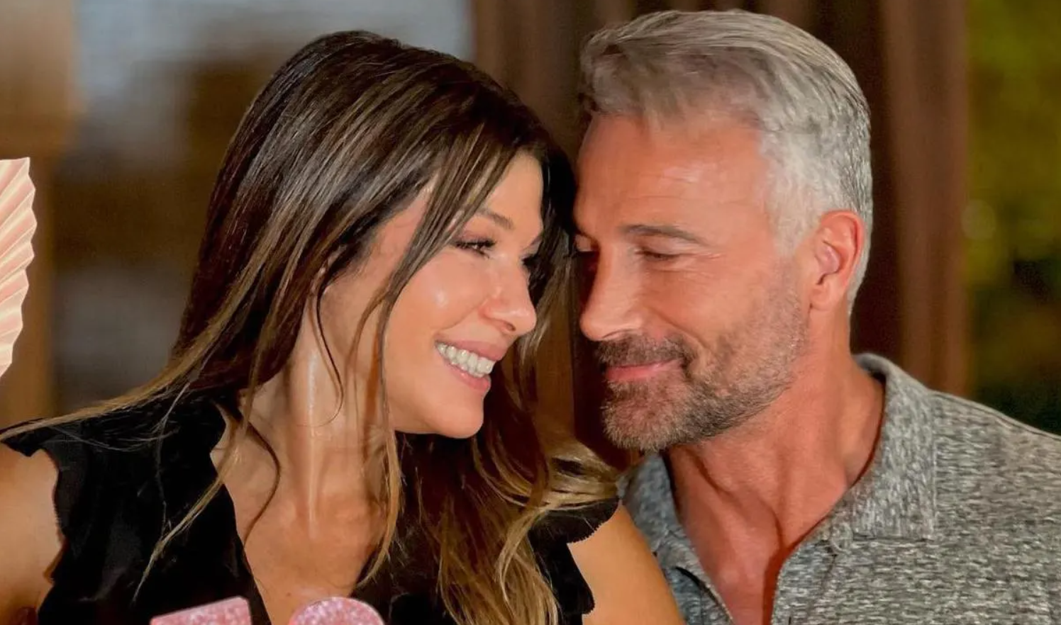 Catherine Fulop celebrando su cumpleaños junto a su esposo, 'Ova', Sabatini. Foto: Redes Sociales