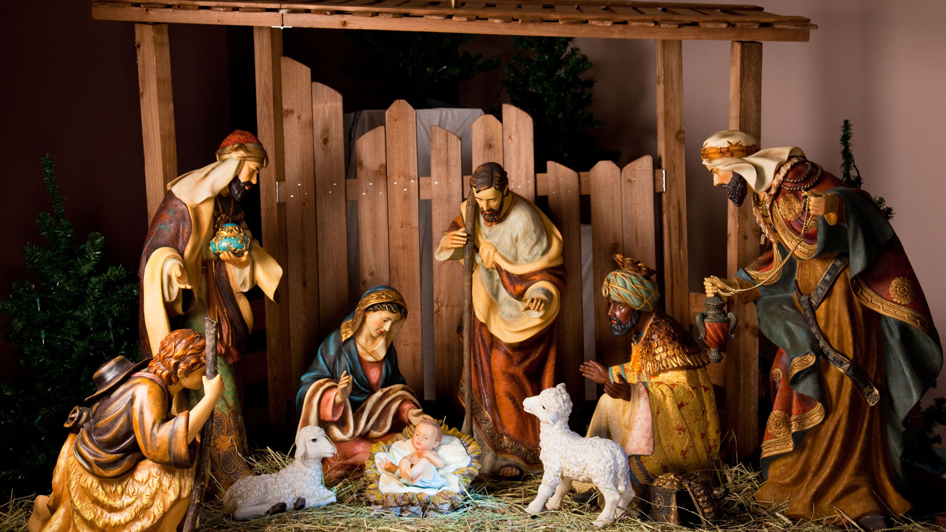 Según la Biblia, Jesús nació en un pesebre, rodeado de animales. Foto: Infobae