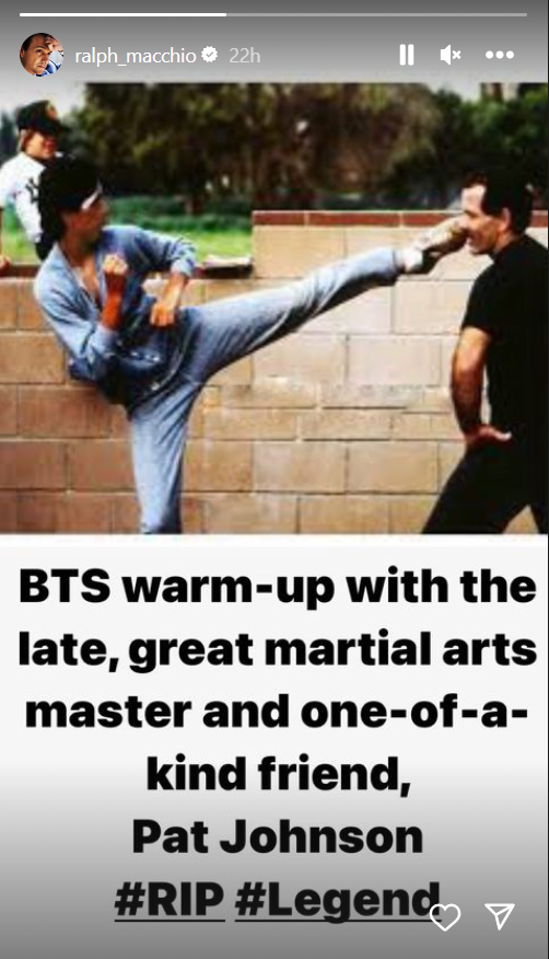 Historia de Ralph Macchio. Foto: Instagram