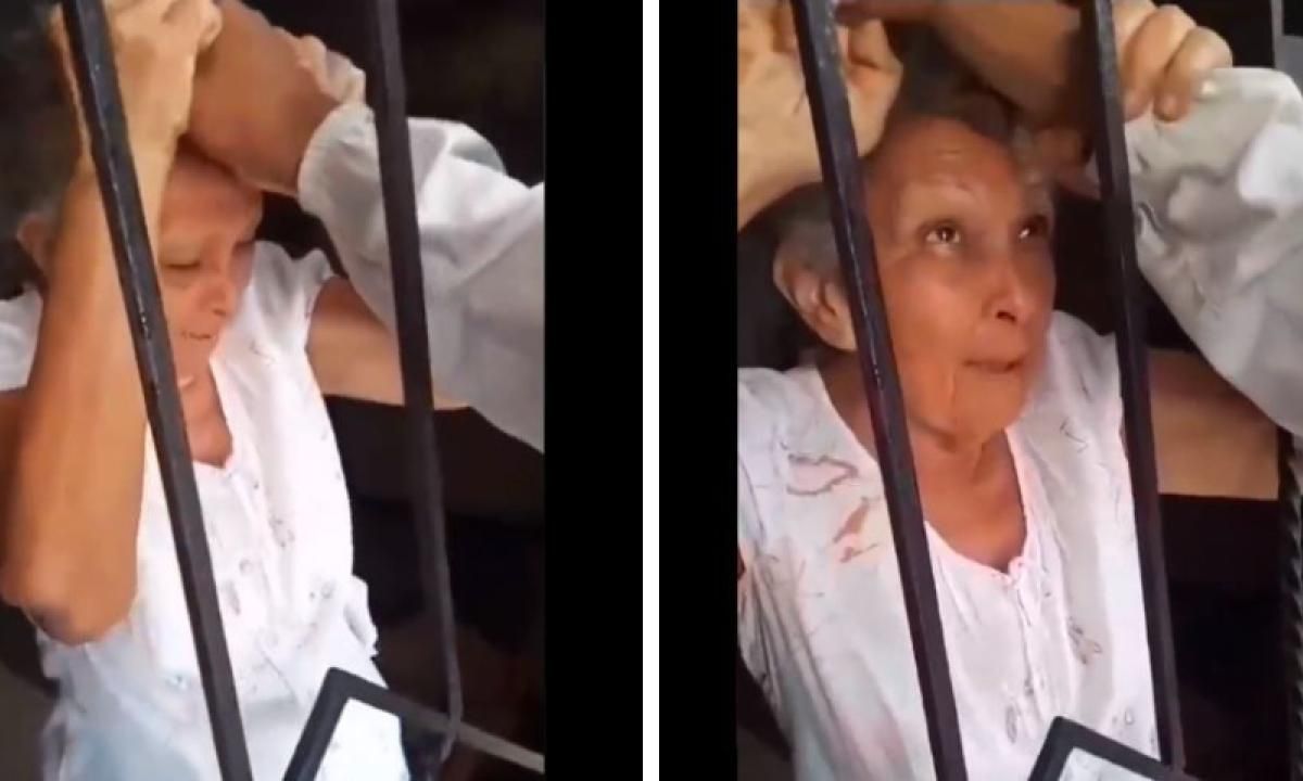 VIDEO: Cobrador hala del pelo a anciana por no pagarle Imagen de VIDEO: Cobrador hala del pelo a anciana por no pagarle