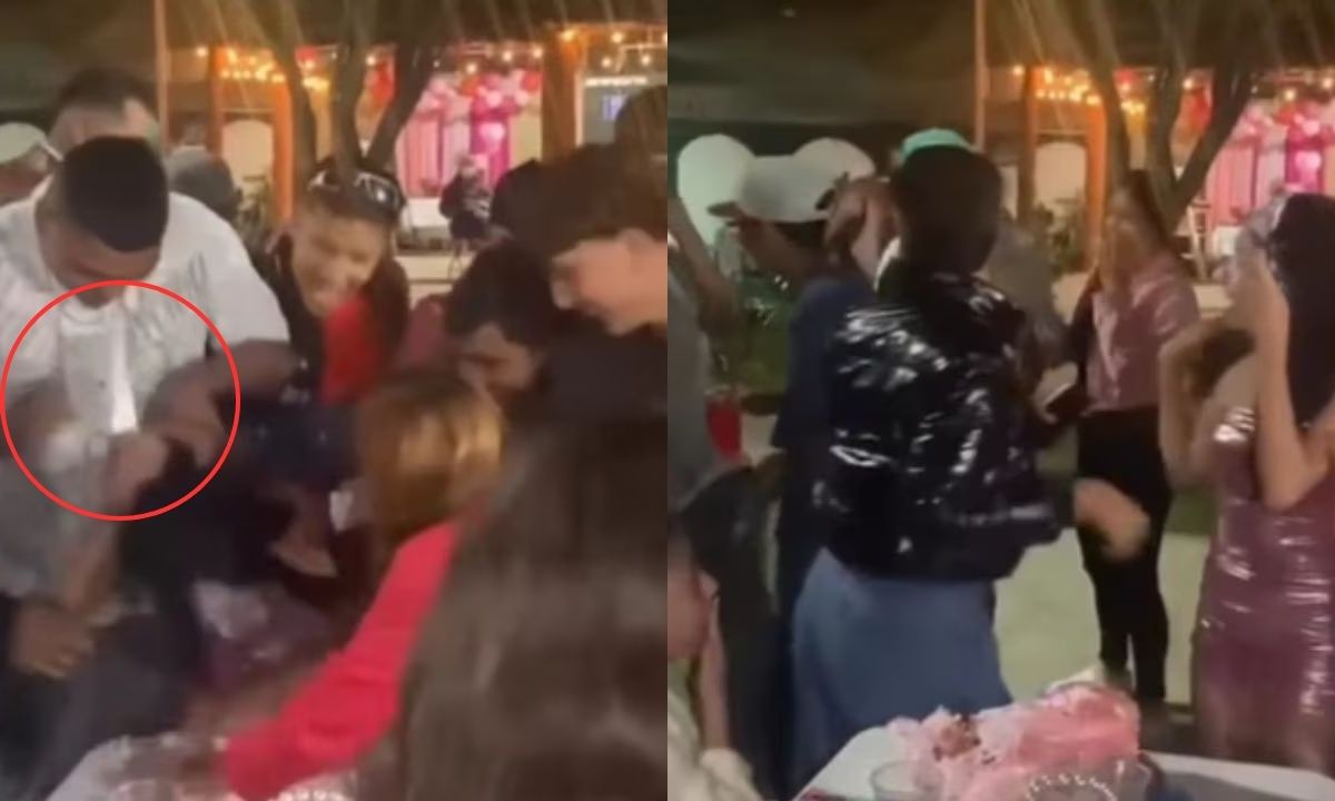 VIDEO: Cumpleañera apuñaló accidentalmente a su amigo que la empujó al pastel Imagen de VIDEO: Cumpleañera apuñaló accidentalmente a su amigo que la empujó al pastel