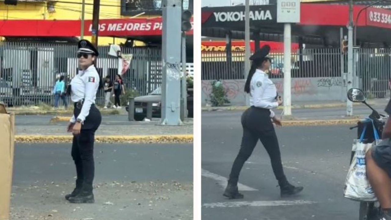 Imagen de VIDEO: Agente de tránsito se roba las miradas en pleno tráfico
