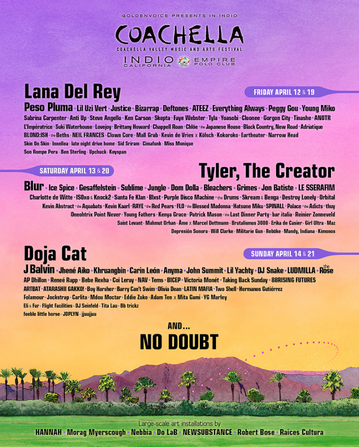 Para este año No Doubt será uno de los artistas que le dan el toque nostálgico al festival con música vieja.