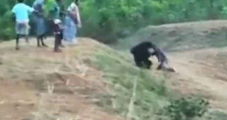 Los pasajeros observaron a una distancia el trágico incidente. Foto: Daily Mail