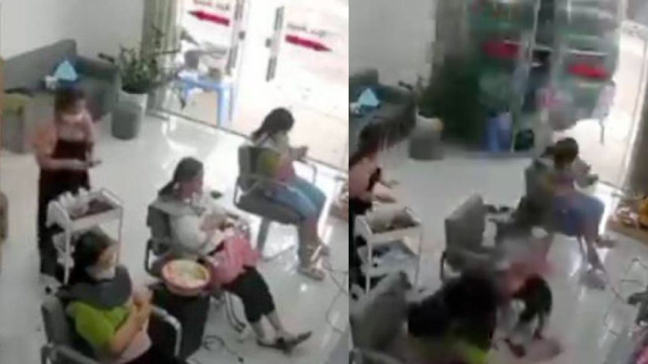 VIDEO SENSIBLE: Mientras se cortaba el cabello en un salón de belleza, mujer fue atropellada por un tráiler Imagen de VIDEO SENSIBLE: Mientras se cortaba el cabello en un salón de belleza, mujer fue atropellada por un tráiler