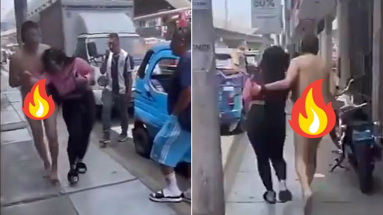 Imagen de VIDEO: Hombre desnudo persigue a 'acompañante' que huía con su dinero