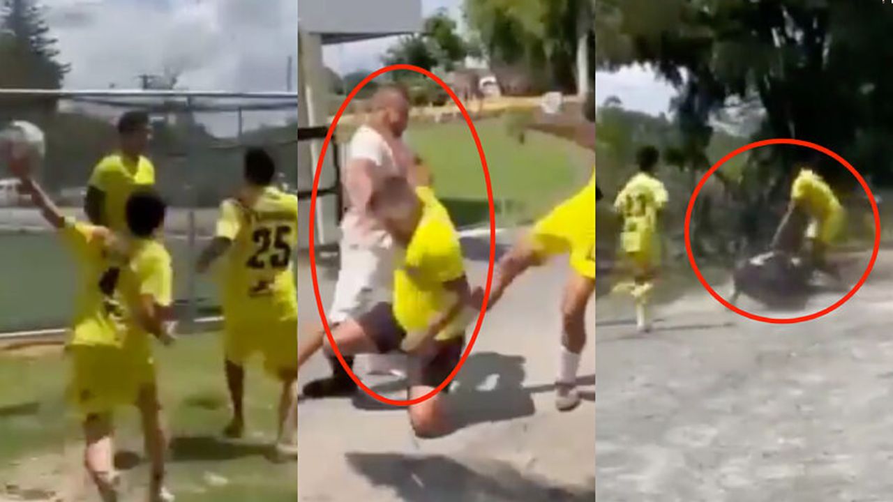 Imagen de VIDEO: Jugadores y su técnico patean y apedrean a árbitros en pleno partido