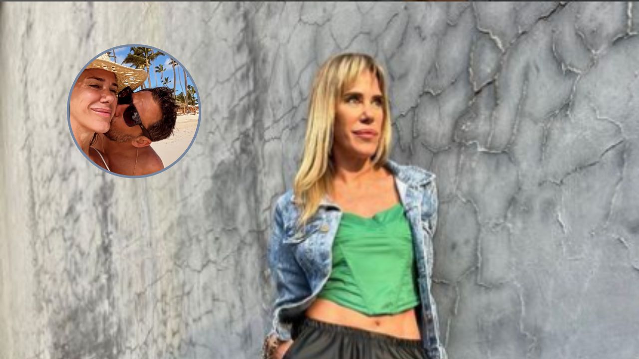 Imagen de Marcela Baños y su pareja actual,  él es el compañero de vida de la presentadora Argentina
