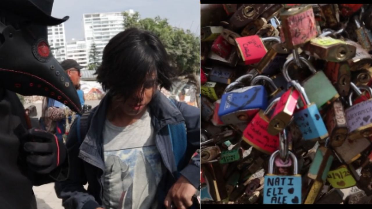 Imagen de 'Les digo que es un amarre', joven vende candados para enamorados