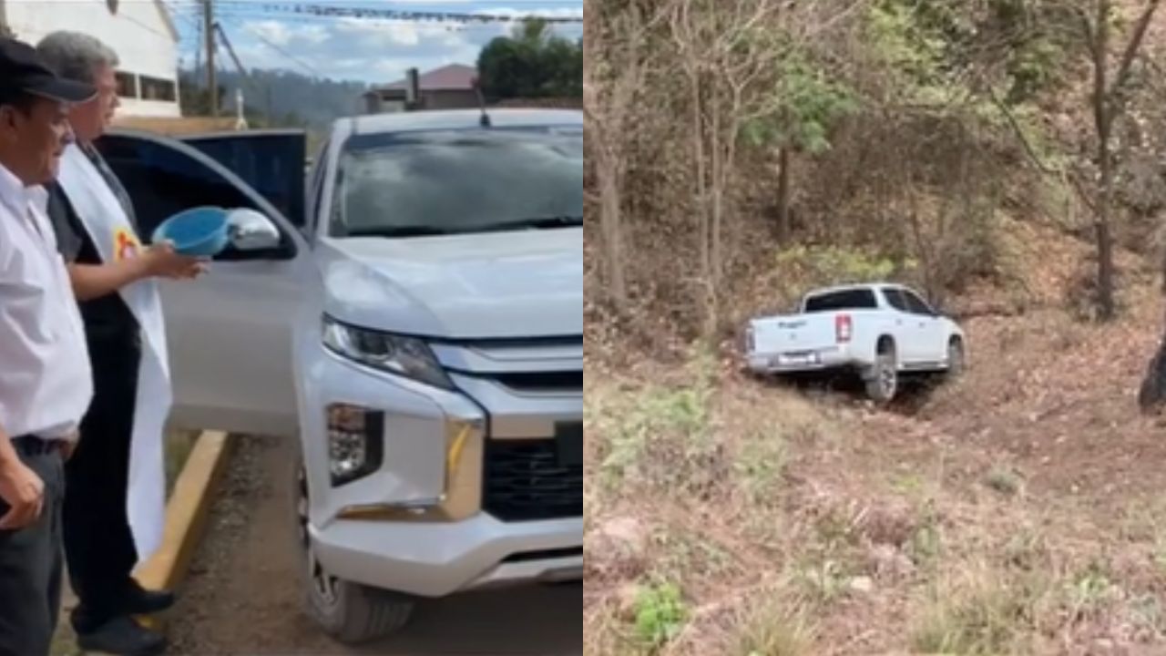 VIDEO: Hondureño lleva a bendecir su carro y a los días cae a un barranco Imagen de VIDEO: Hondureño lleva a bendecir su carro y a los días cae a un barranco