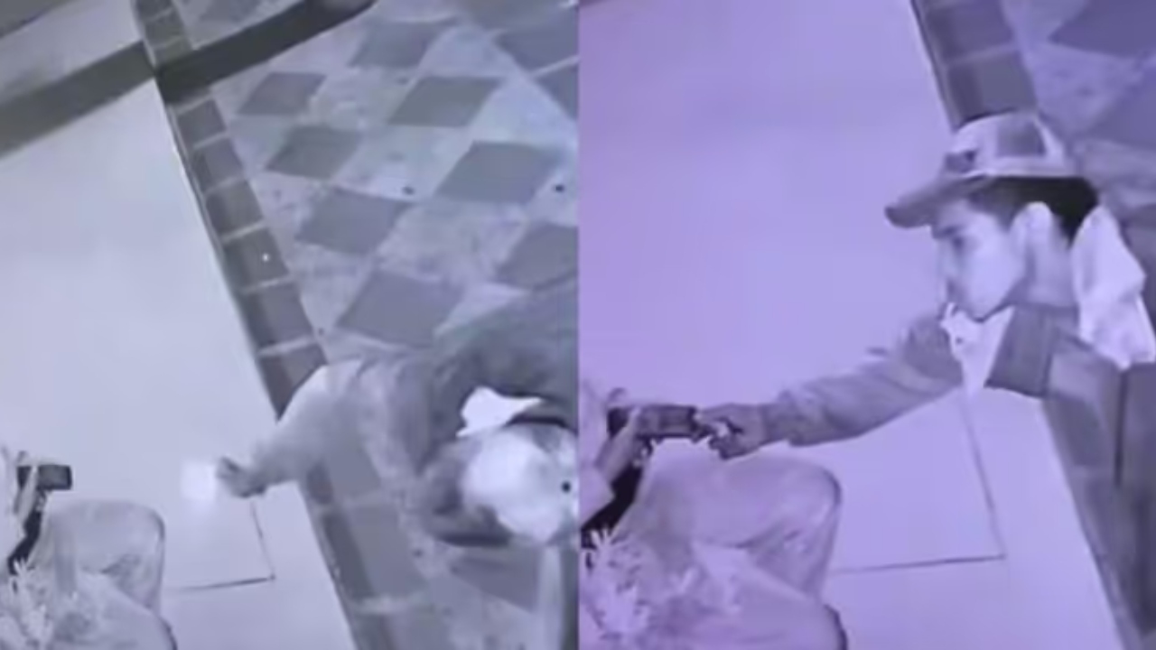 VIDEO: vigilante se quedó dormido con el celular en la mano y se lo robaron Imagen de VIDEO: vigilante se quedó dormido con el celular en la mano y se lo robaron