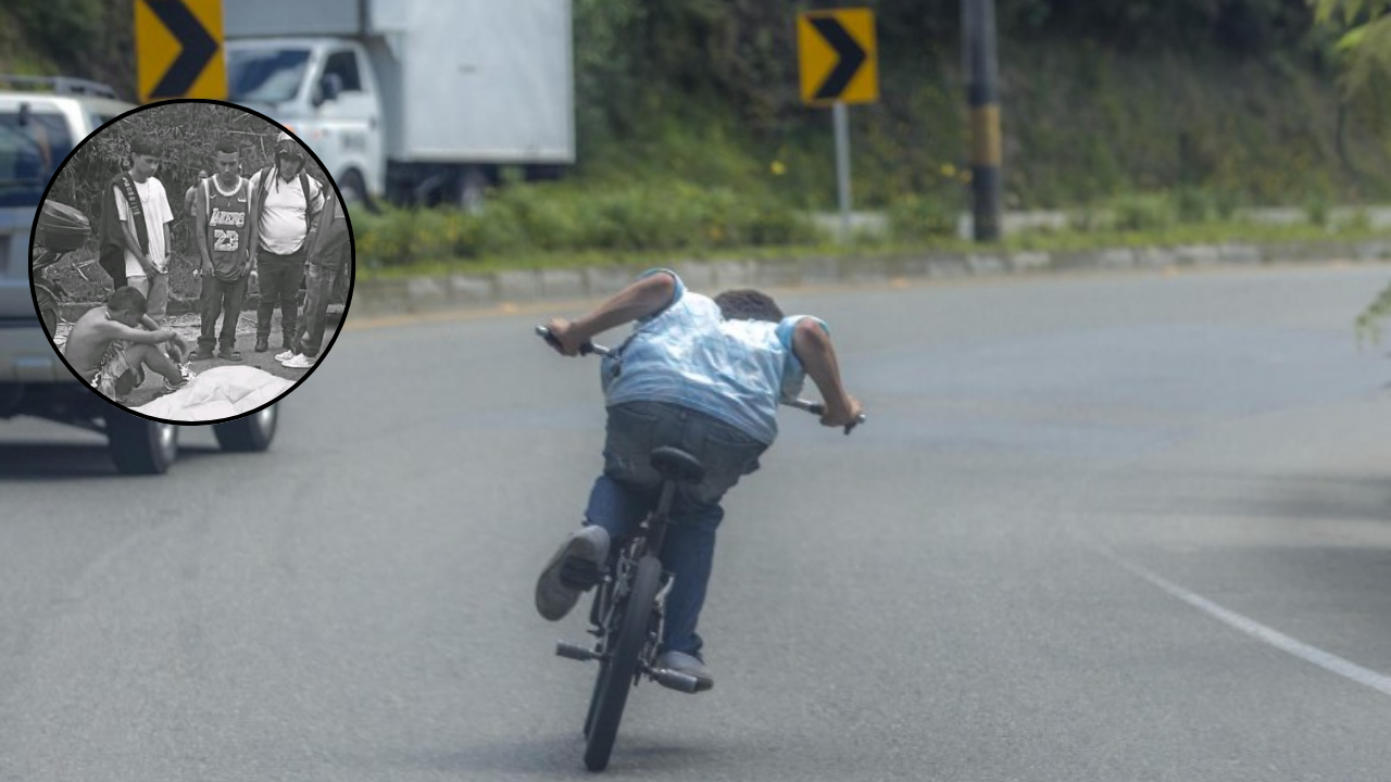 Imagen de Video de los jóvenes de la bicicleta, dos personas mueren practicando 'gravity bike'