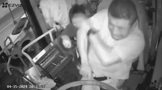 Las imágenes que circulan en redes sociales. Foto: Captura video de seguridad.
