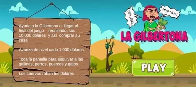 Juego de la Gilbertona. Foto: Captura infobae 