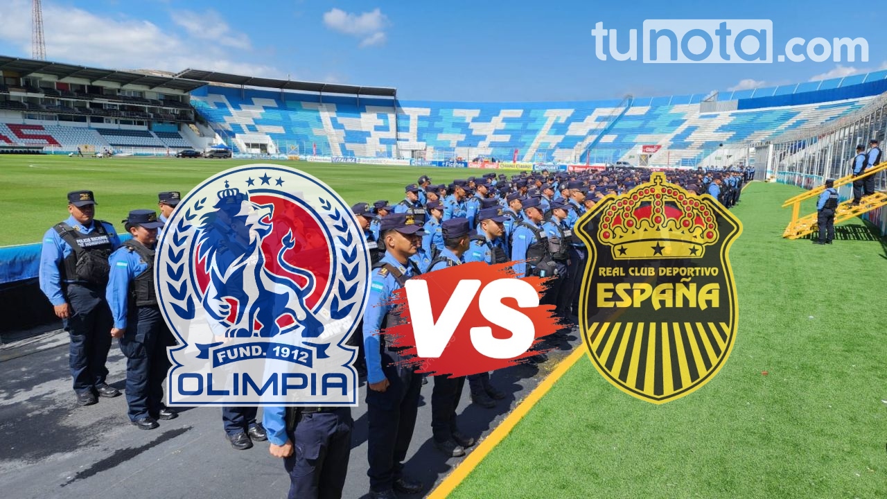 Imagen de Unos 600 policías brindarán seguridad en el clásico Olimpia vs España en el Estadio Nacional