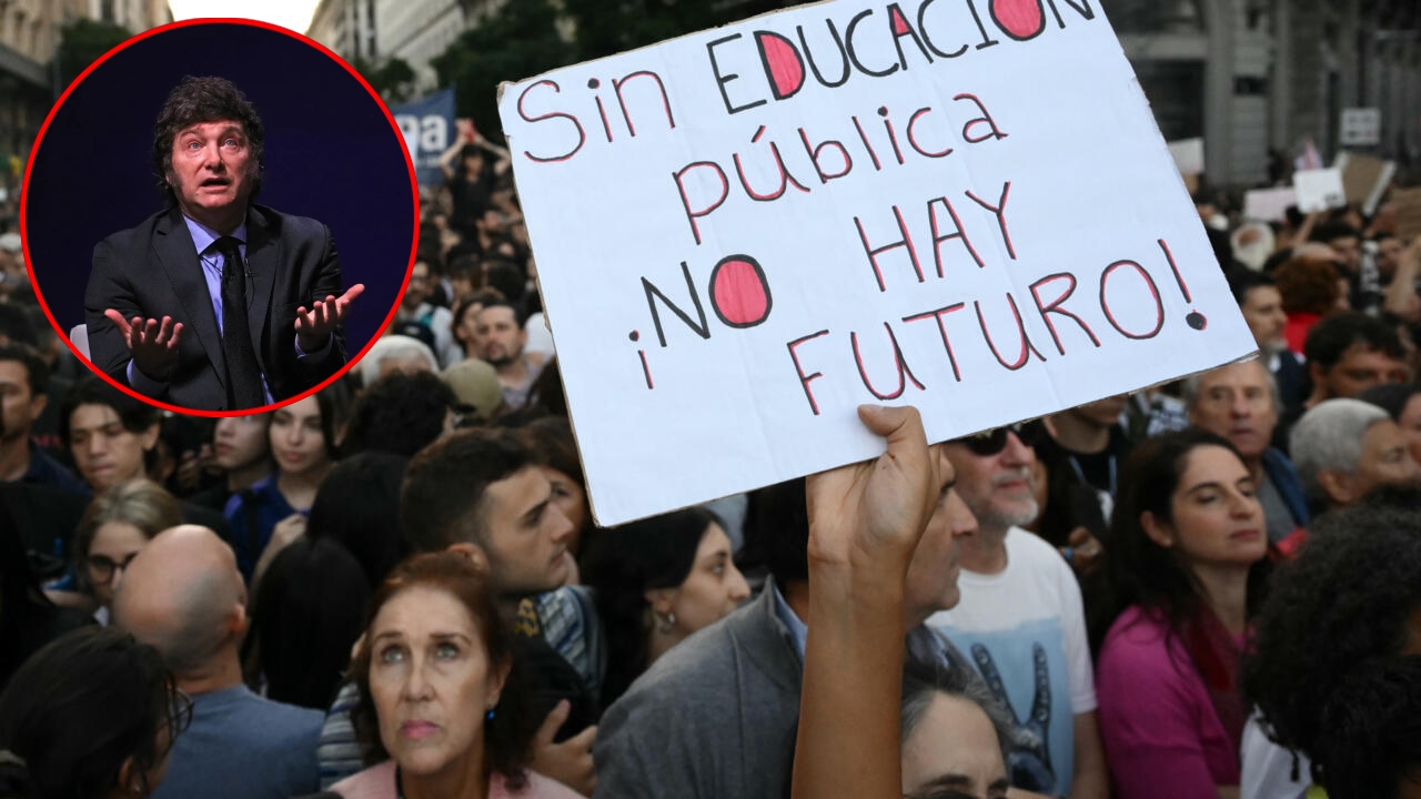 Milei asegura que mantendrá universidades públicas y arremete contra opositores Imagen de Milei asegura que mantendrá universidades públicas y arremete contra opositores