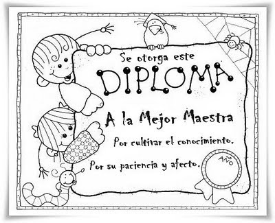 diploma de dibujo