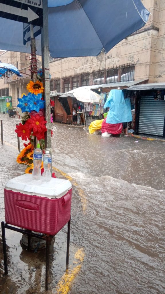 calle inundada
