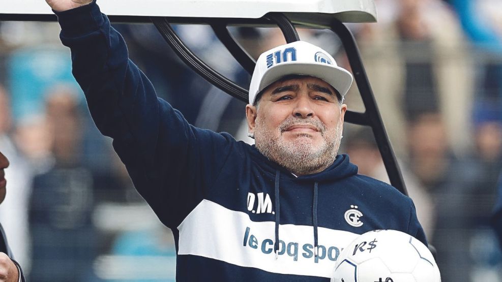 Maradona en estadio 