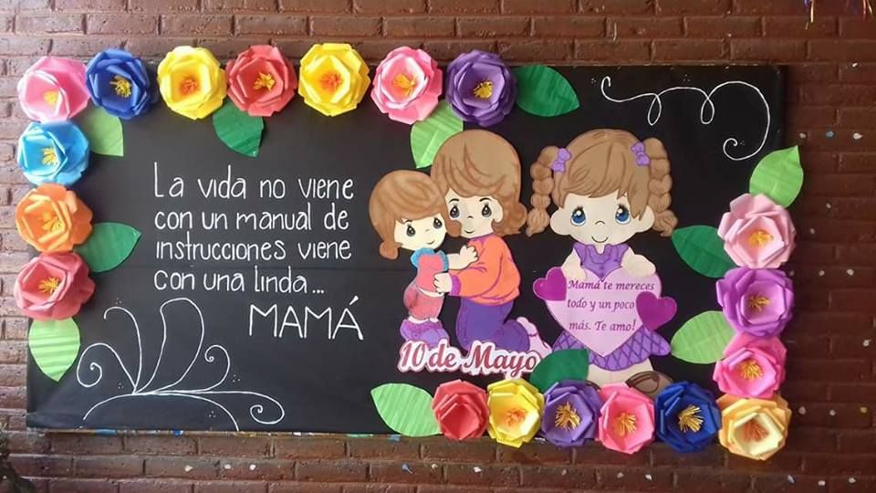 Mural bien decorado con flores