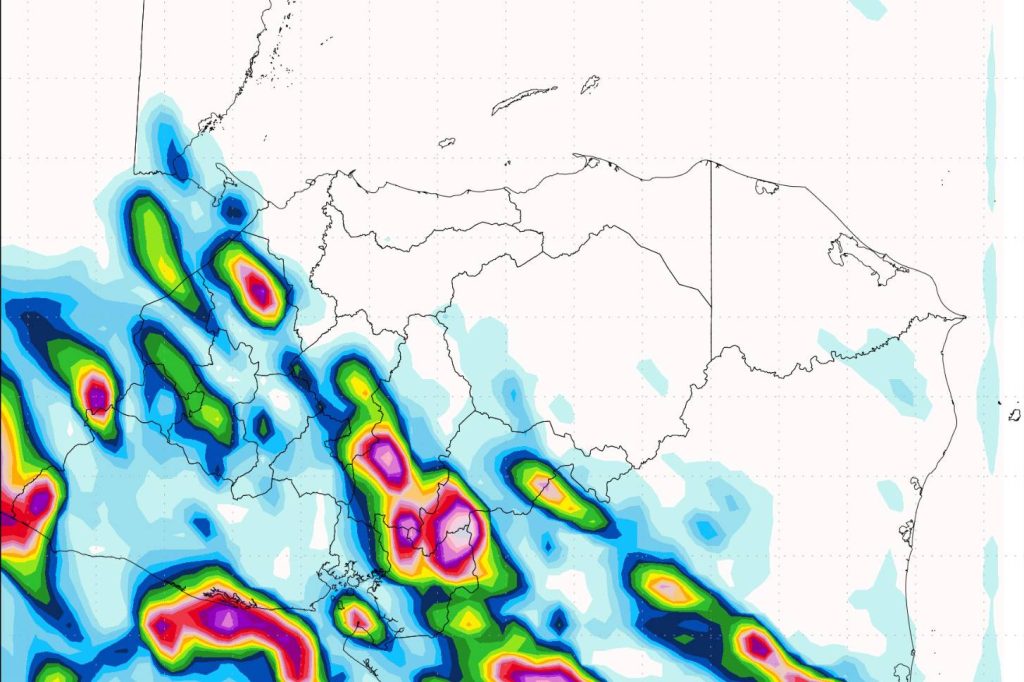 Pronóstico de lluvias en Honduras
