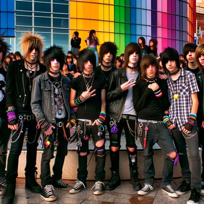 Imagen de grupo de emos