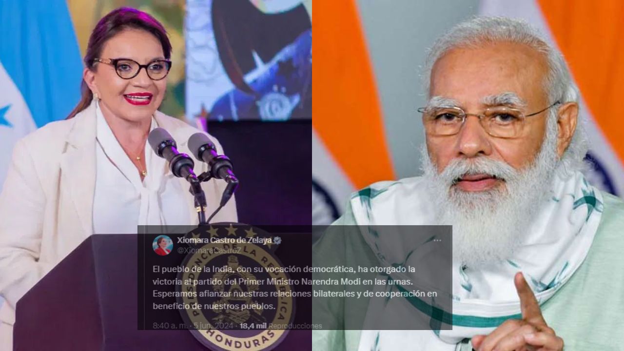 Presidenta Xiomara Castro felicita al primer ministro de la India, Narendra Modi, por alcanzar su tercer mandato Imagen de Presidenta Xiomara Castro felicita al primer ministro de la India, Narendra Modi, por alcanzar su tercer mandato