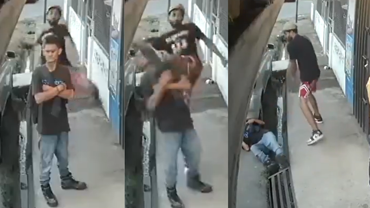 Hombre noquea a otro de una patada en la cabeza en Costa Rica Imagen de Hombre noquea a otro de una patada en la cabeza en Costa Rica