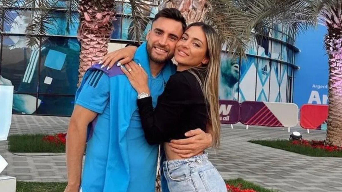jugador y su esposa