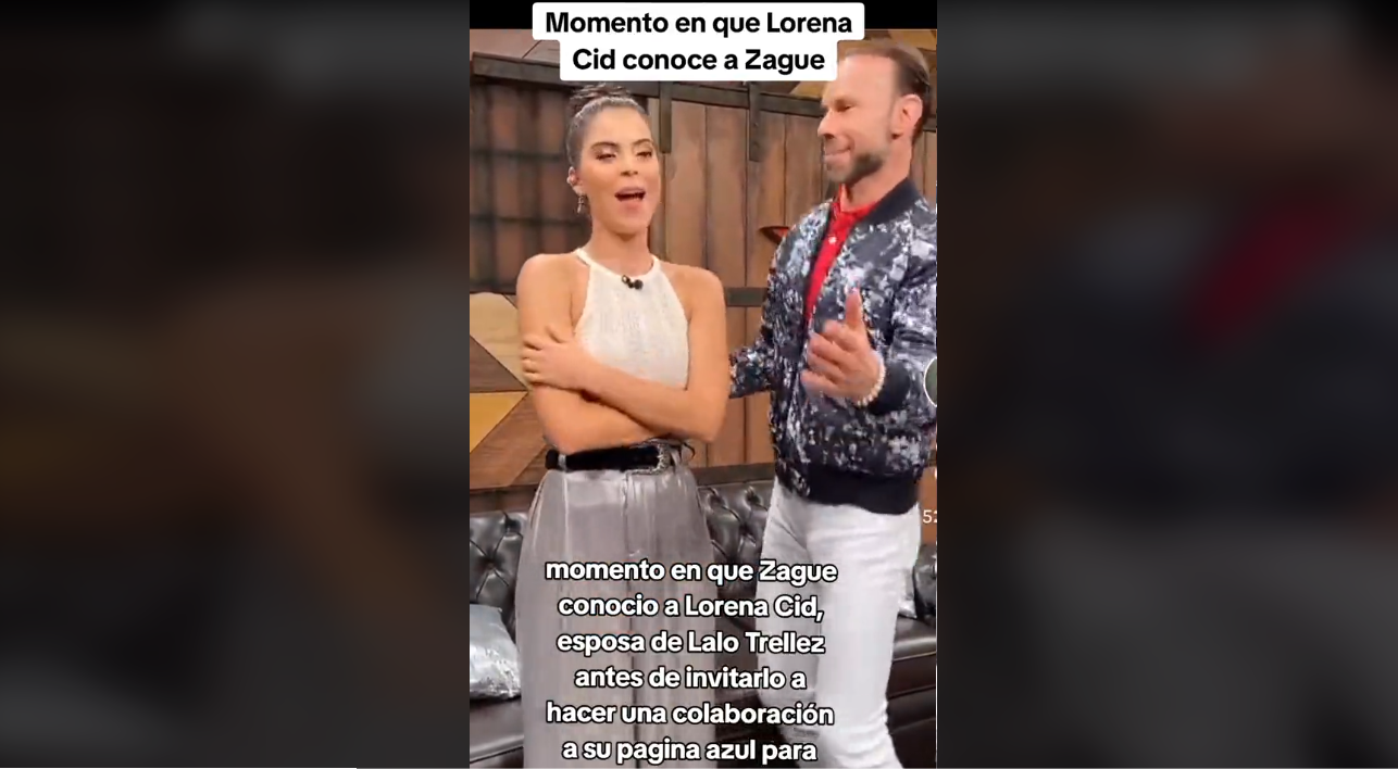 Zague bailando junto con una mujer, que se presume es la hermana de Ana Bárbara 