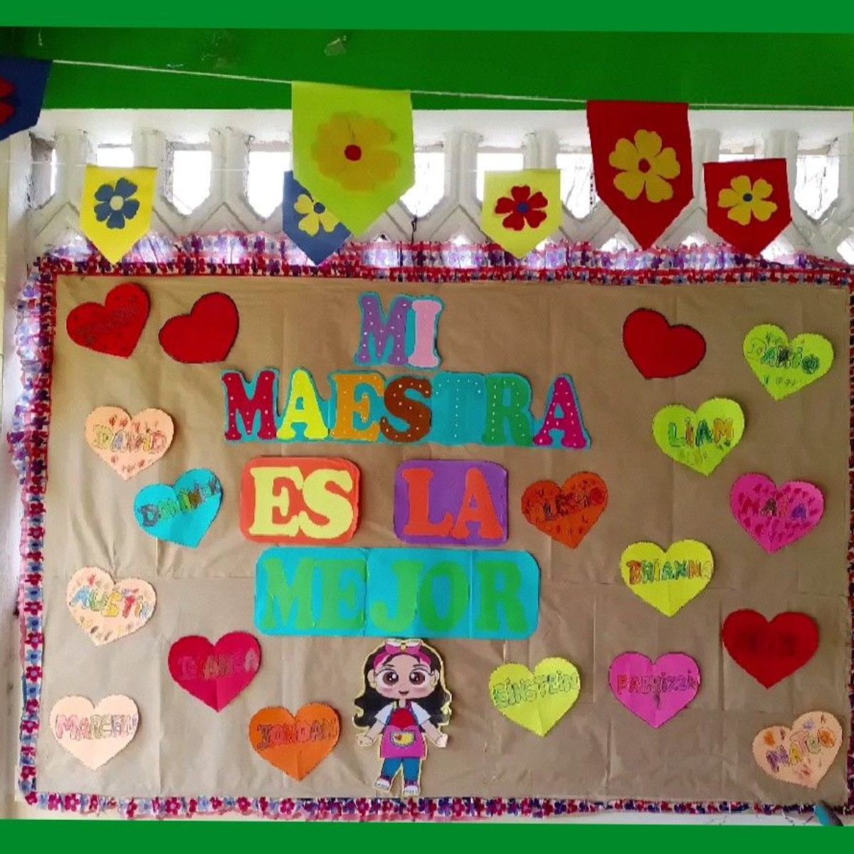 Mural por el dia del maestro