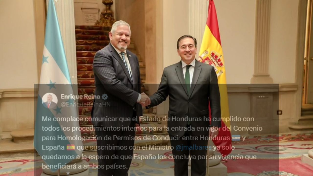 Imagen de Entra en vigor convenio de homologación de permisos de conducir entre Honduras y España