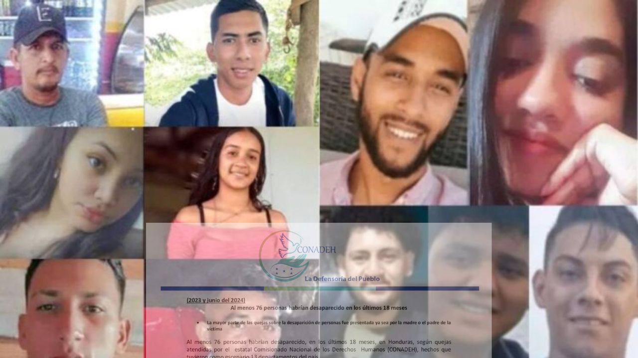 Al menos 76 personas desaparecieron en los últimos 18 meses en Honduras, según el Conadeh Imagen de Al menos 76 personas desaparecieron en los últimos 18 meses en Honduras, según el Conadeh