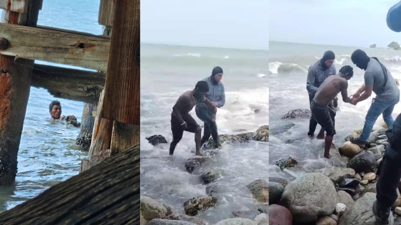 Hombre se lanza al mar para huir de la Policía en La Ceiba Imagen de Hombre se lanza al mar para huir de la Policía en La Ceiba