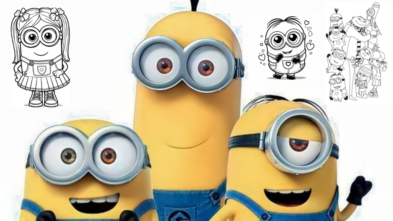 Imagen de Imágenes de los Minions para imprimir: Colorea estos dibujos de Mi Villano Favorito