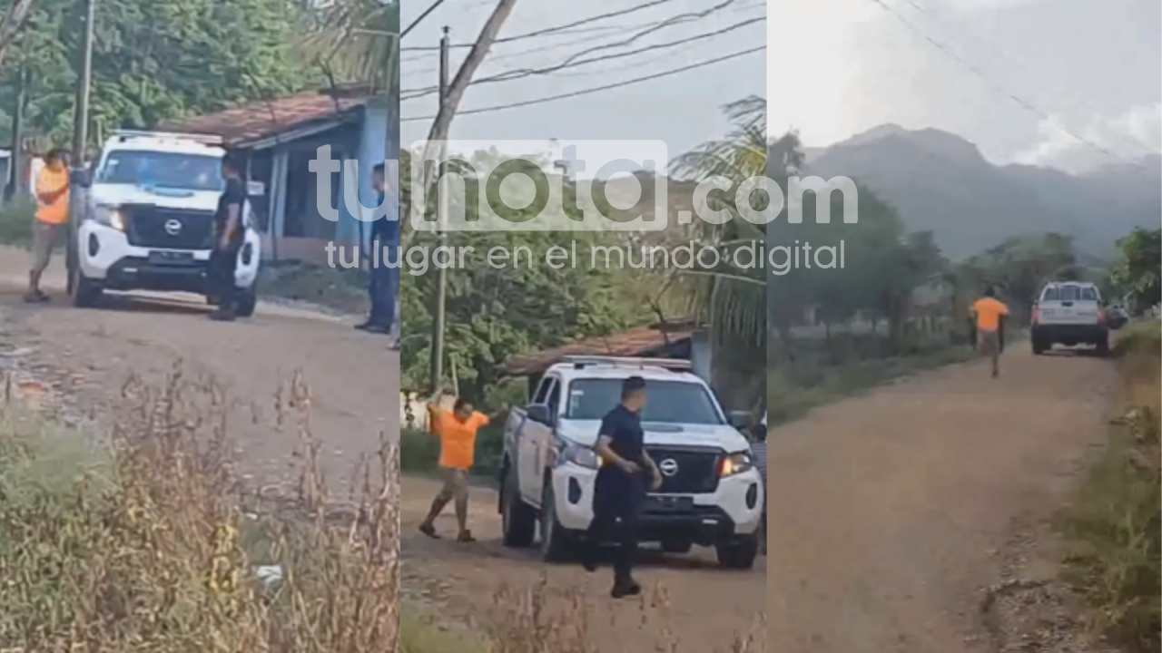 Imagen de Olanchano con machete en mano corre a policías en Santa María del Real, Olancho