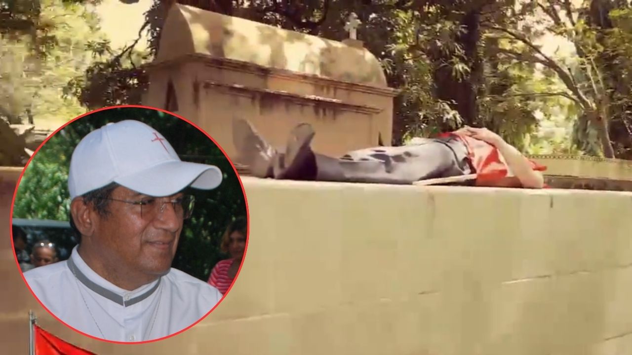Imagen de Quintín Soriano realiza curioso video desde el cementerio de Choluteca