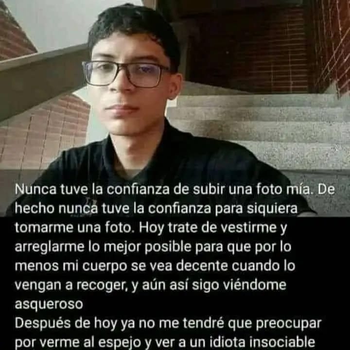 Mensaje del joven que se quita la vida en universidad