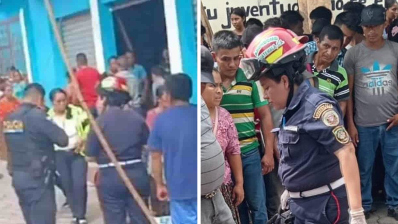 testigos y autoridades policiales en el accidente de la joven 