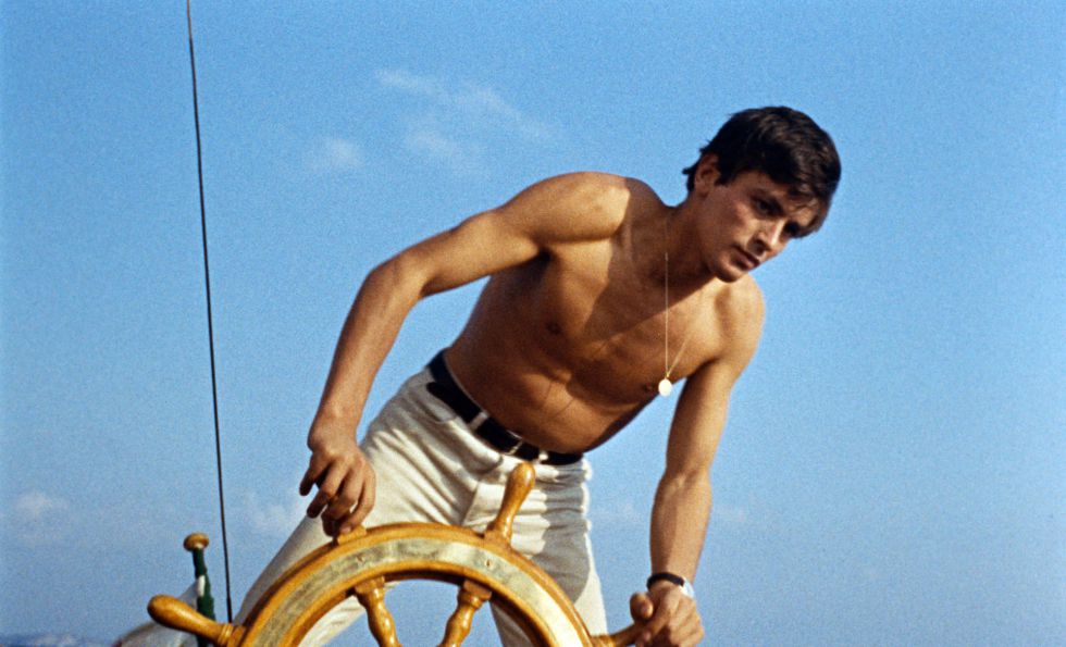 Foto de joven de Alain Devon, el actor francés