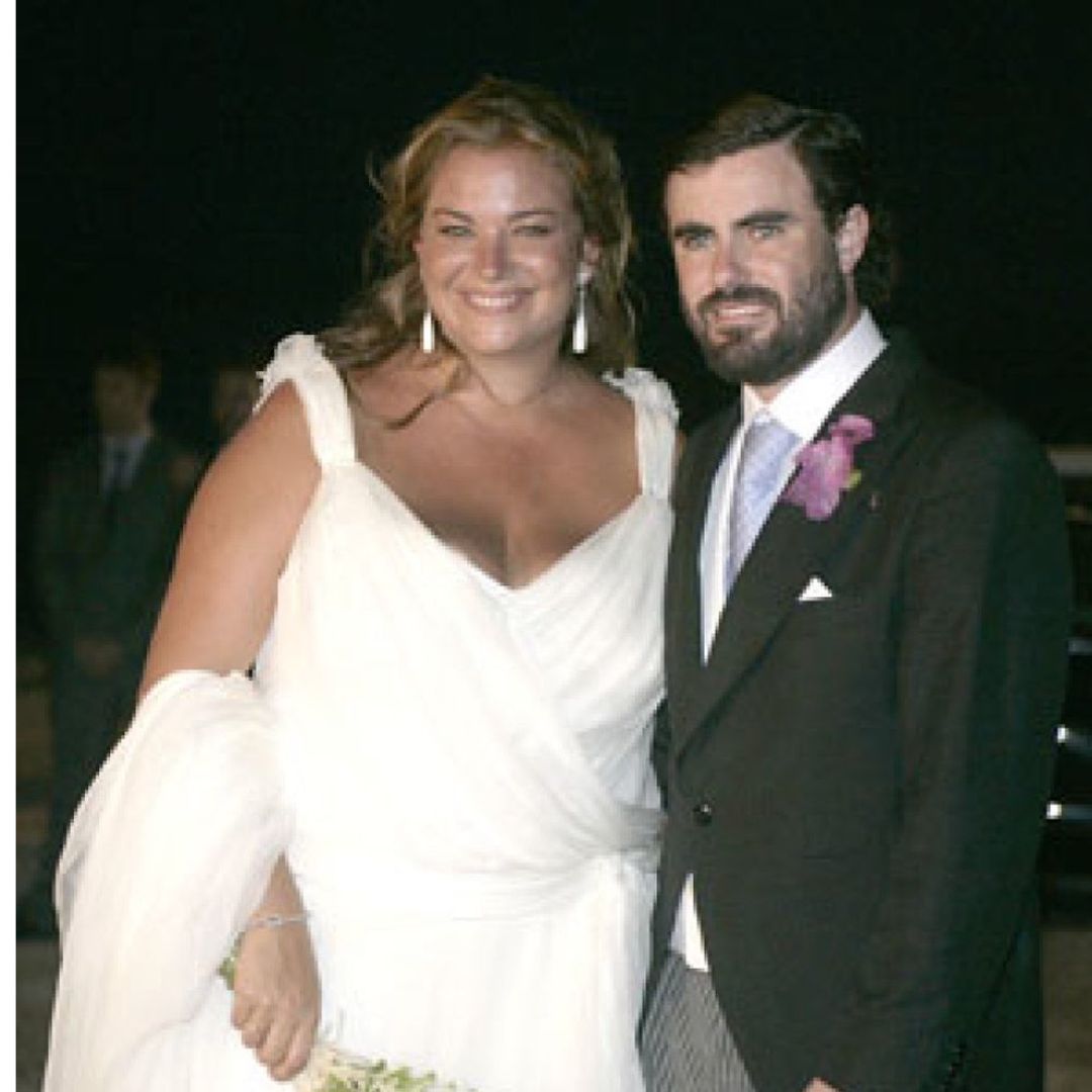 Caritina junto a su esposo Antonio Matos el día de su boda en el 2008.