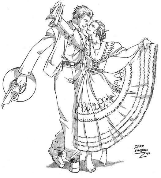 Foto de dibujo para el día mundial del Folklore.